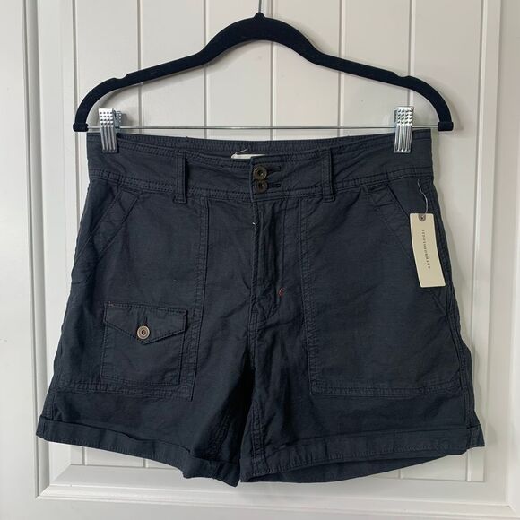 Anthropologie The Wanderer Shorts Utility‎ Pockets Cuffed Hem blue Size 26 - Picture 1 of 7